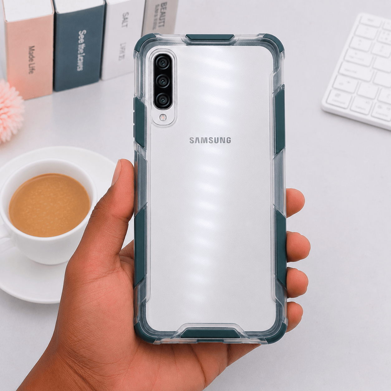 Samsung A50 Mobile Cover CASE CREATION Back Cover For Samsung Galaxy A50 Transparent Case CASE  CREATION