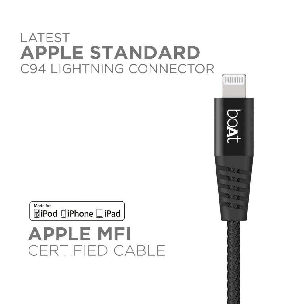 boAt LTG 600 Type C to Lightning Cable 1.2 Meter Onezeros.in