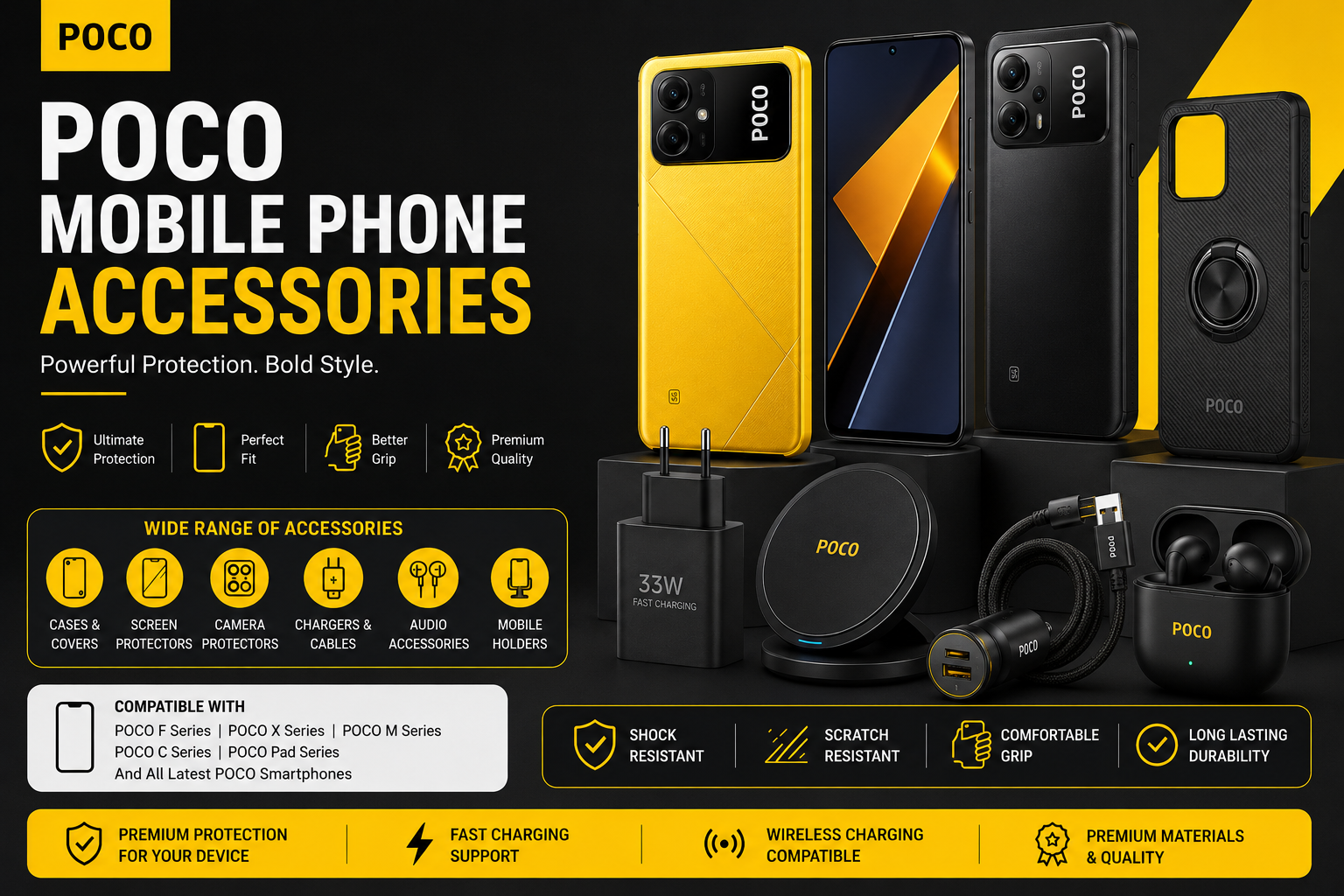 POCO Mobile Phone Accessories: Premium Protection & Performance for Your POCO Smartphone