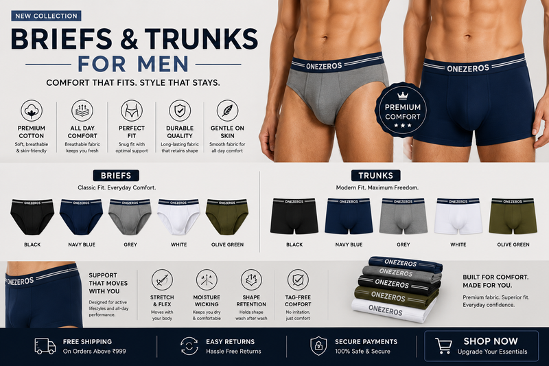 Briefs & Trunks for Men