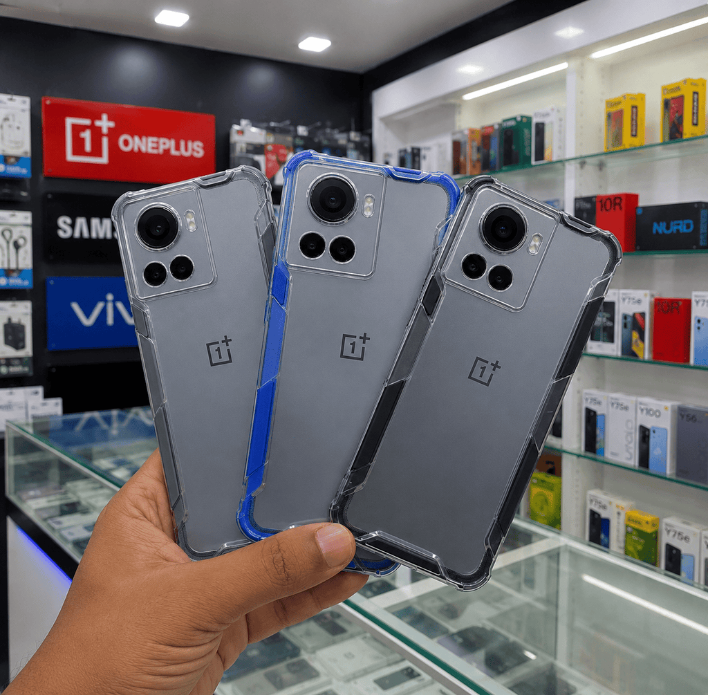 2-in-1 Acrylic Transparent Back Cover for OnePlus 10R 5G Onezeros.in