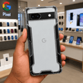 2 in1 Acrylic Transparent Back Cover For Google Pixel 6A Black Onezeros.in