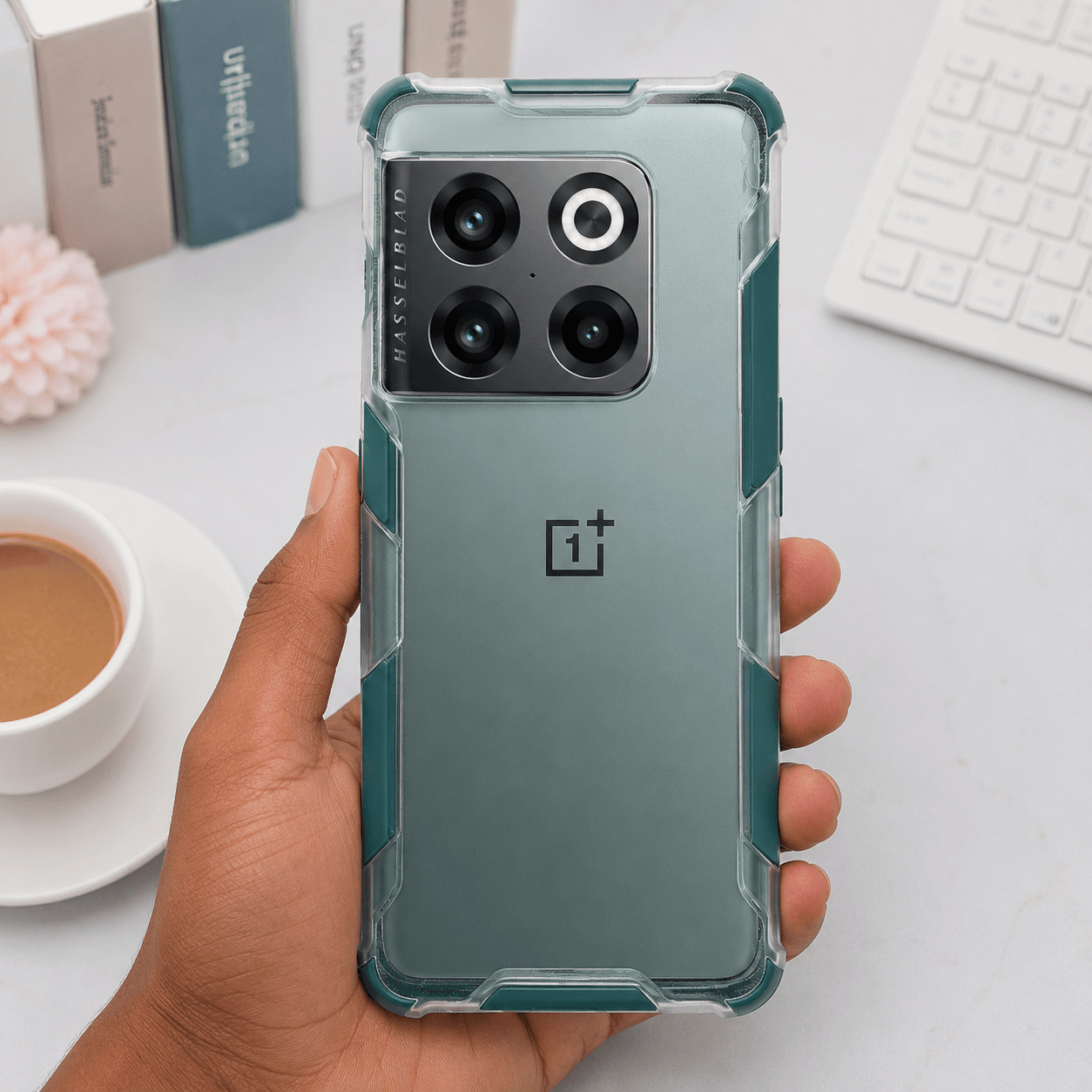 2 in1 Acrylic Transparent Back Cover For OnePlus 10 Pro 5G Onezeros.in