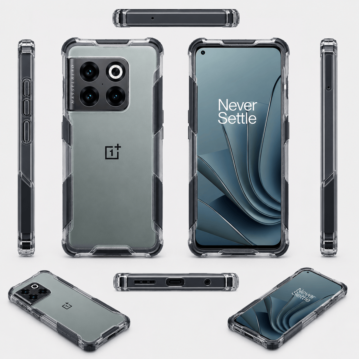 2 in1 Acrylic Transparent Back Cover For OnePlus 10 Pro 5G Onezeros.in
