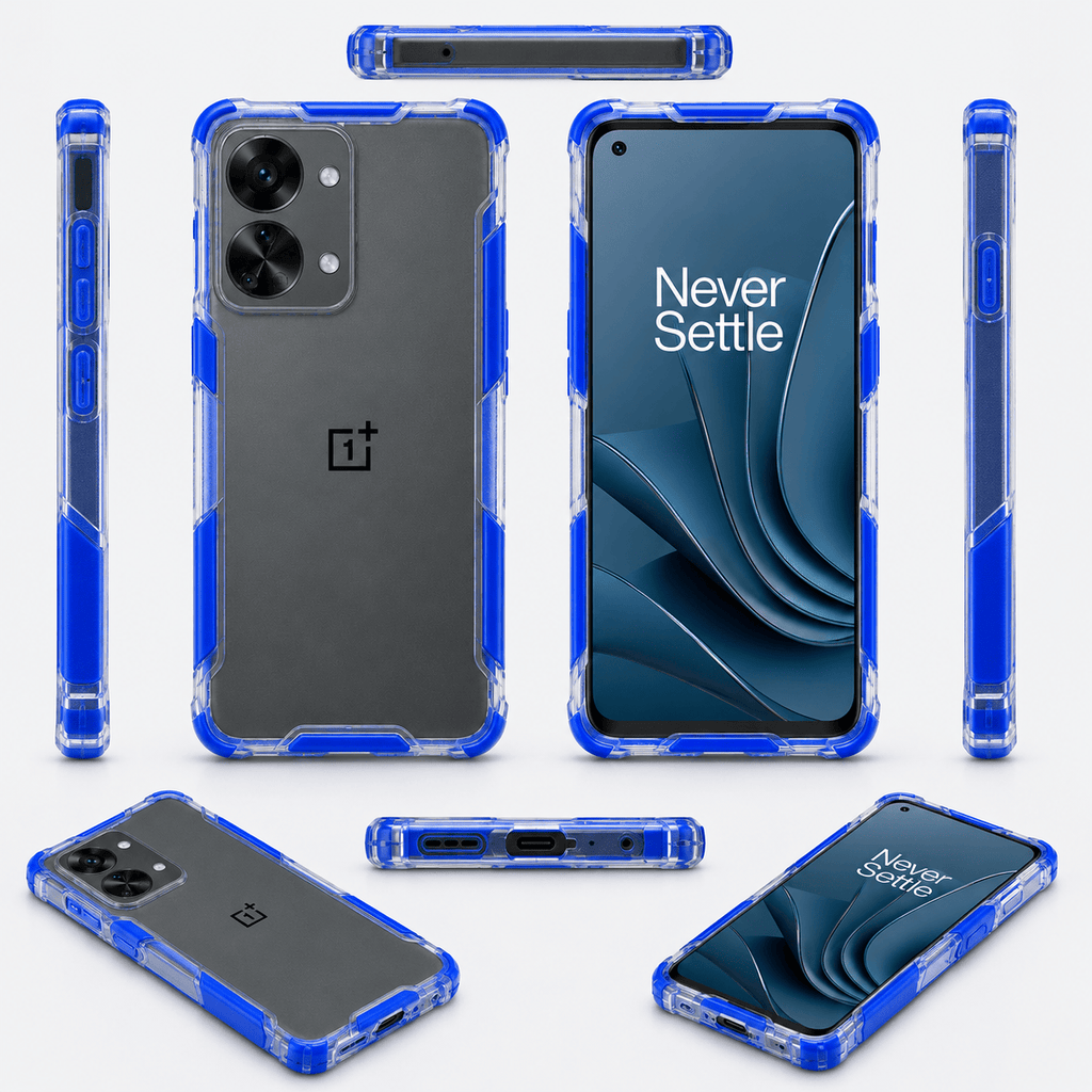 2 in1 Acrylic Transparent Back Cover For Oneplus Nord 2T Onezeros.in