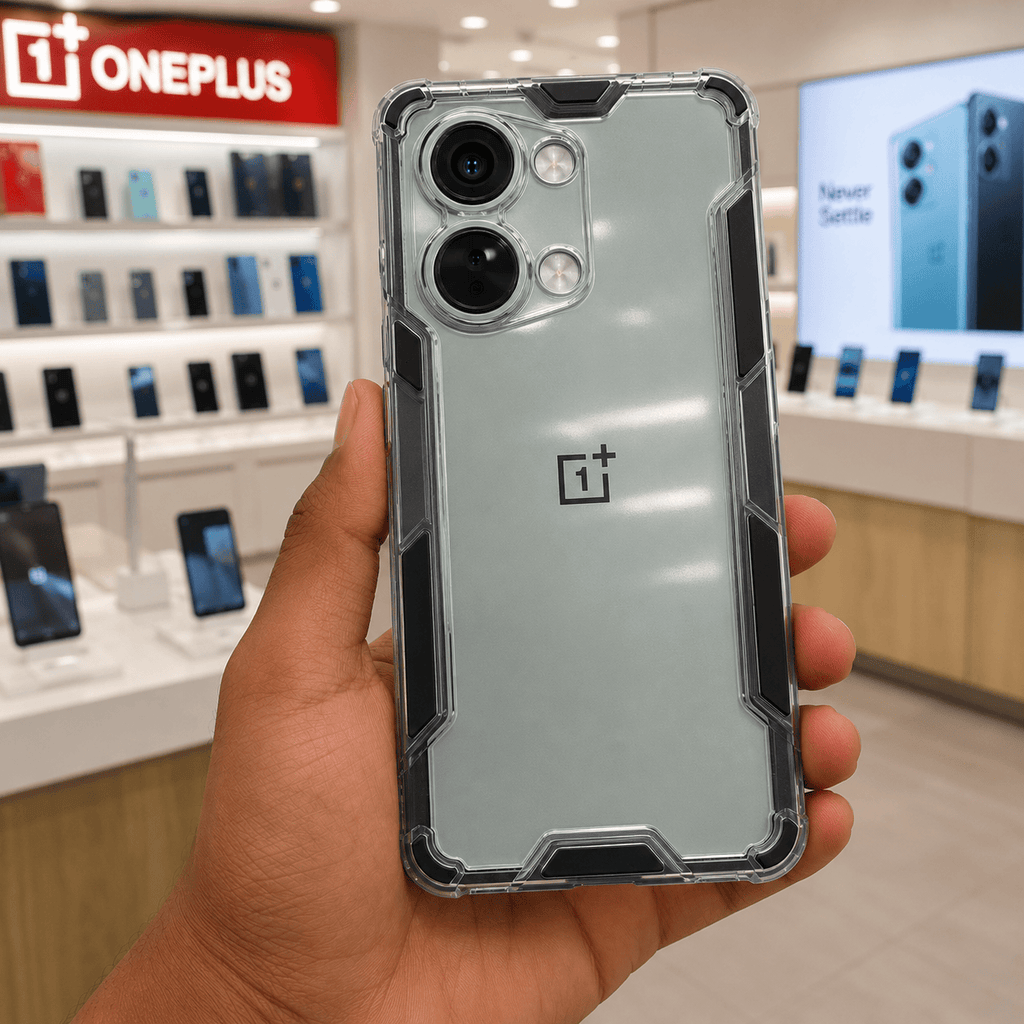2 in1 Acrylic Transparent Back Cover For Oneplus Nord 3 5G Black Onezeros.in