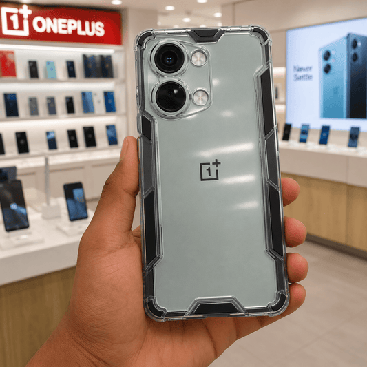 2 in1 Acrylic Transparent Back Cover For Oneplus Nord 3 5G Black Onezeros.in