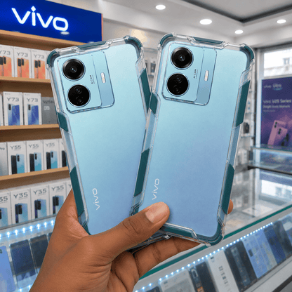 2 in1 Acrylic Transparent Back Cover For Vivo T1 Pro Onezeros.in