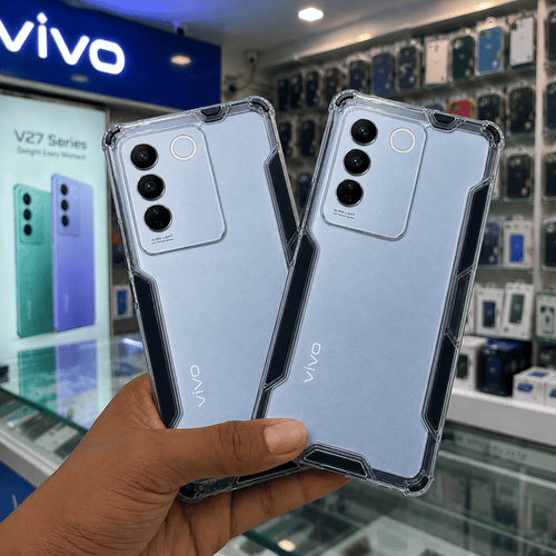 2 in1 Acrylic Transparent Back Cover For Vivo V27 Onezeros.in