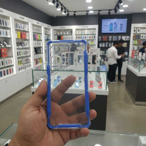 2 in1 Acrylic Transparent Back Cover For Vivo Y35 Onezeros.in