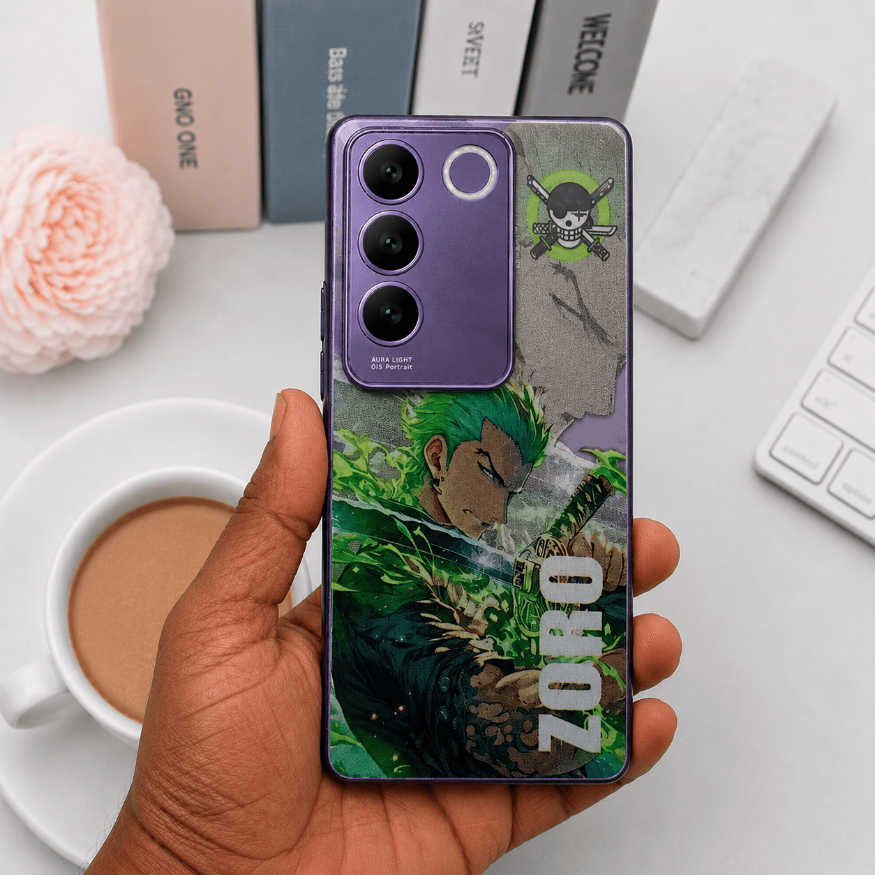 3D ANIME Print Phone Case for Vivo V27 Back Cover Onezeros.in
