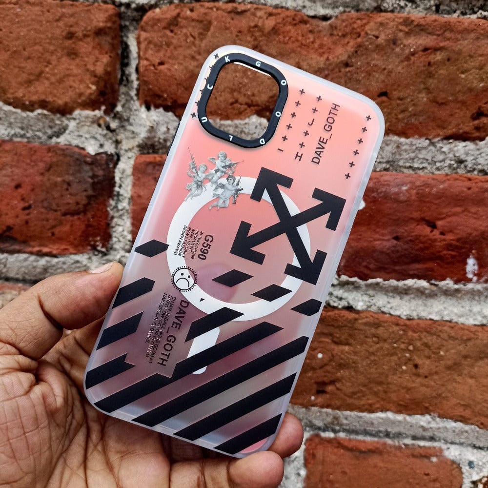 3D Glaze Icons Mag Safe Back Cover for iPhone 11 Phone Case 4 Onezeros.in