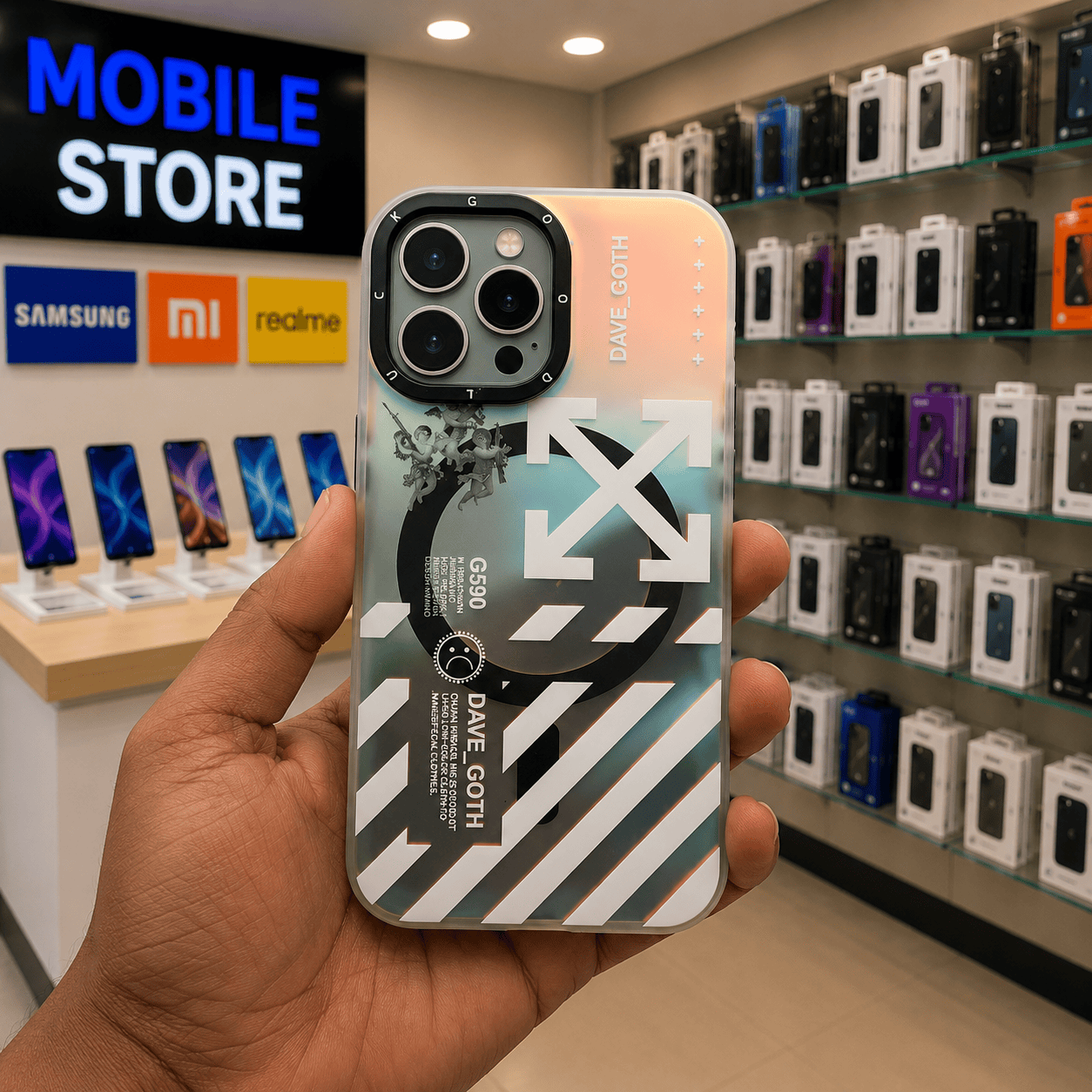 3D Glaze Icons Mag Safe Back Cover for iPhone 14 Pro Phone Case 2 Onezeros.in