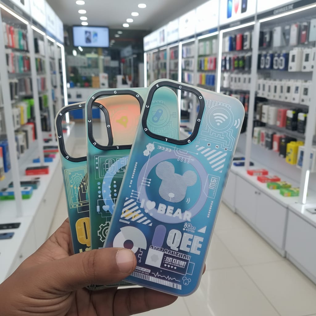 3D Glaze Icons Mag Safe Back Cover for iPhone 14 Pro Phone Case Onezeros.in