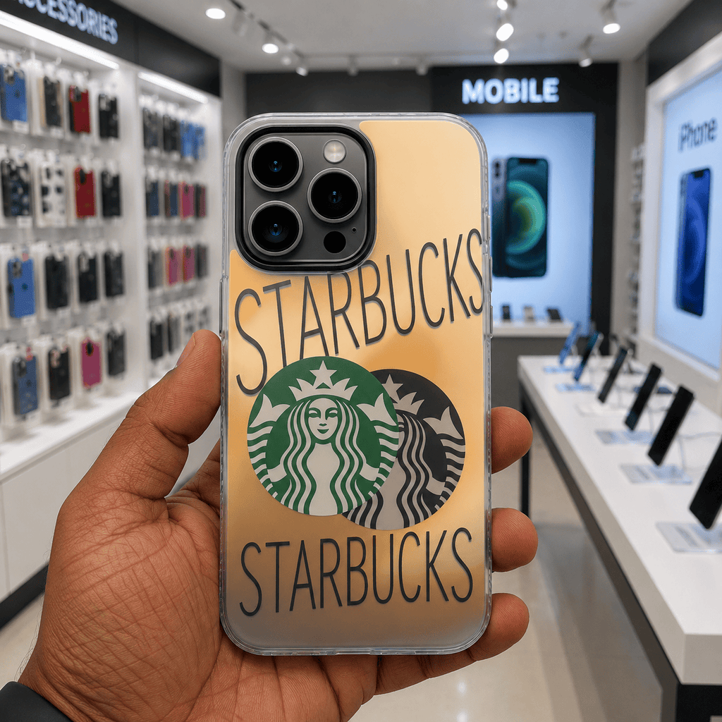 3D Starbucks Mobile Phone Case for iPhone 14 Pro Max Stylish Back Cover Onezeros.in