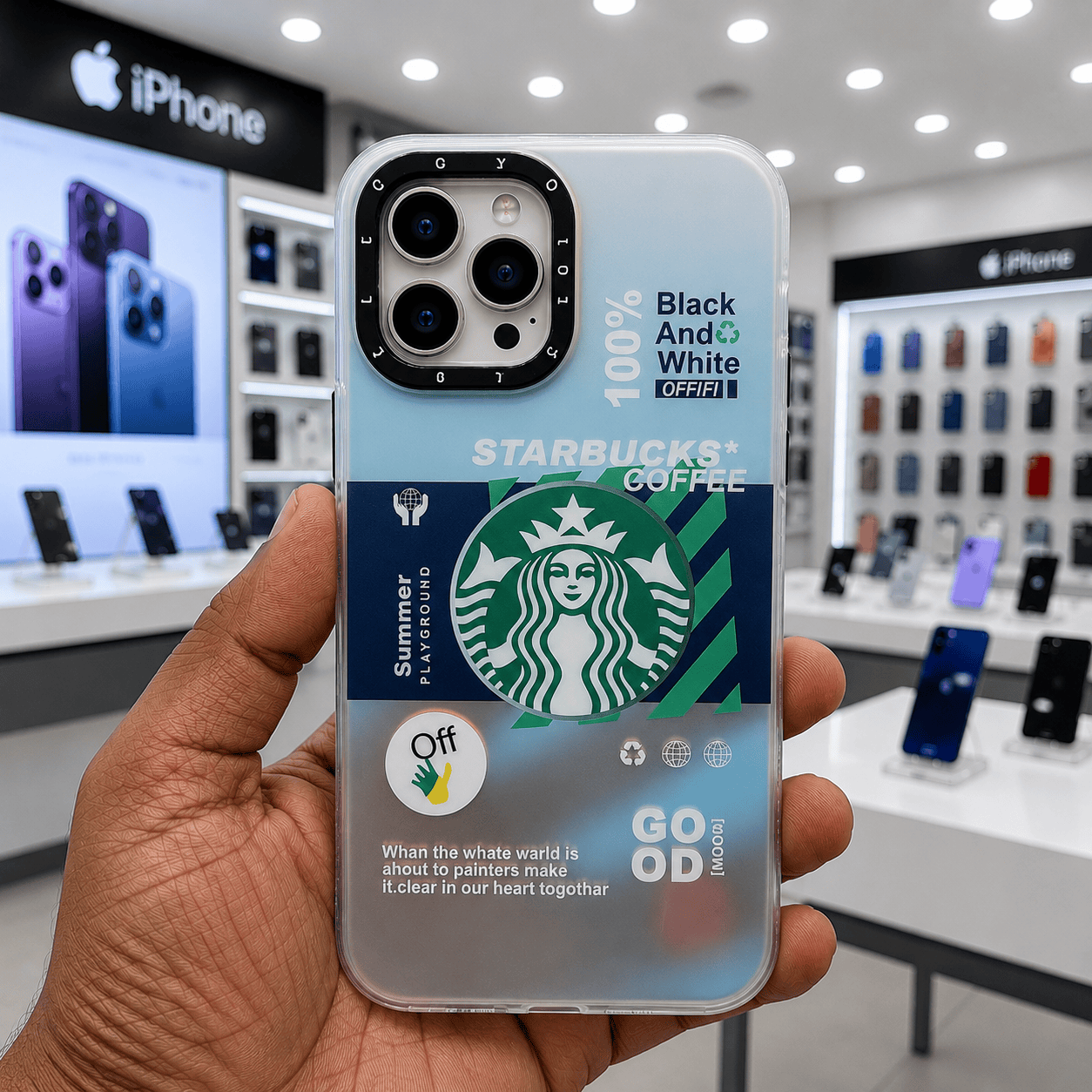 3D Starbucks Phone Case for iPhone 12 Pro Max stylish Mobile Cover Onezeros.in