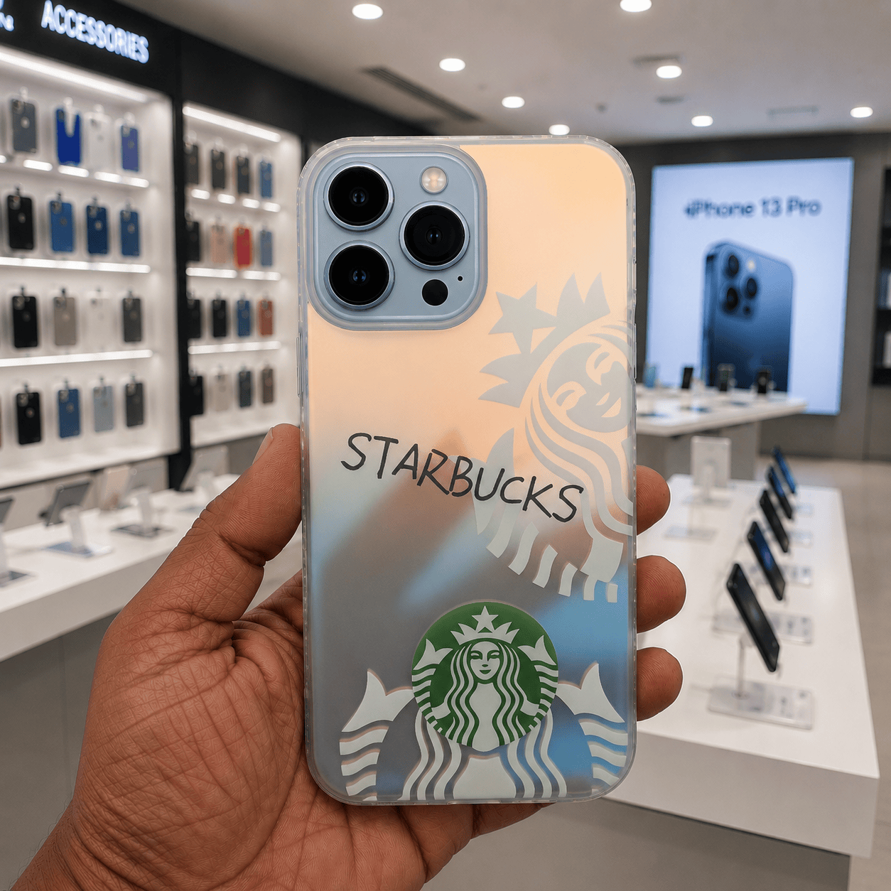 3D Starbucks Phone Case for iPhone 13 Pro Max Stylish Back Cover Onezeros.in