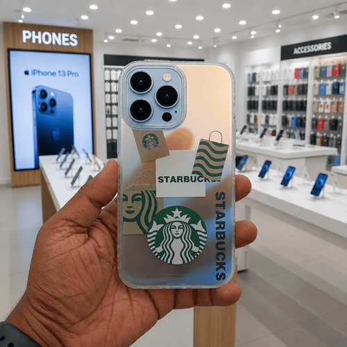 3D Starbucks Phone Case for iPhone 13 Pro Stylish Back Cover Onezeros.in