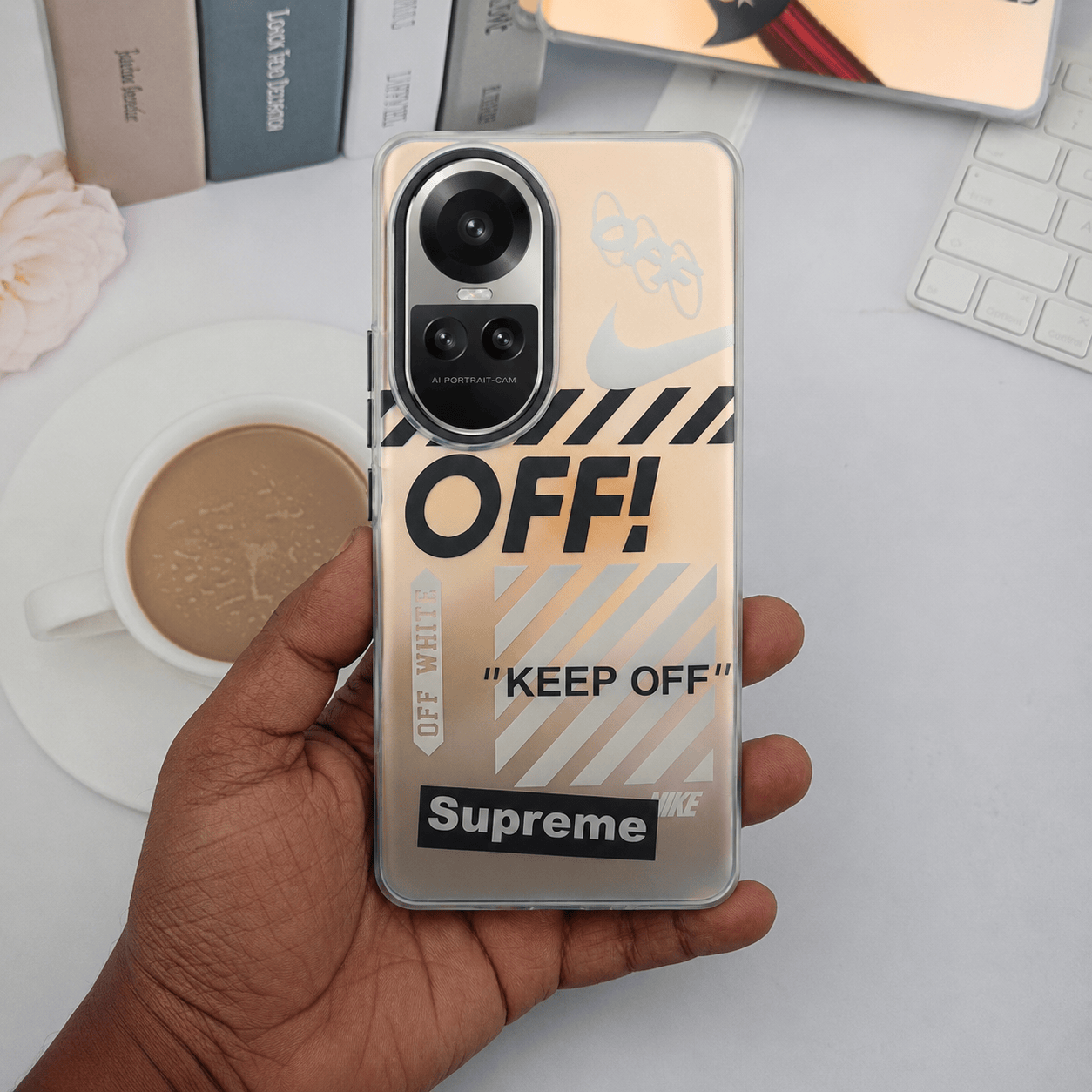 3D Starbucks Phone Case for Reno 10 Mobile Cover Onezeros.in