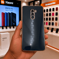 6D Golden Edge Chrome Back Cover For POCO F1 Phone Case Black Onezeros.in
