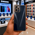 6D Golden Edge Chrome Back Cover For POCO X5 Pro 5G Phone Case Black Onezeros.in
