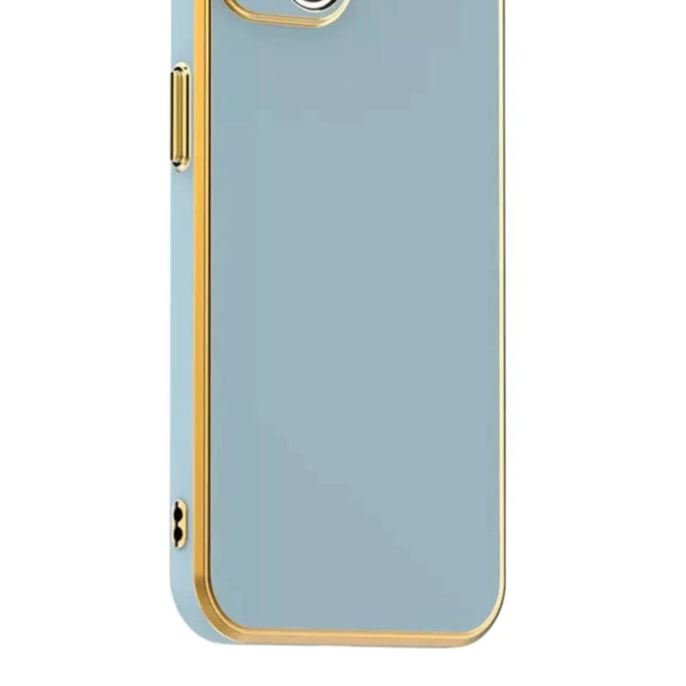 6D Golden Edge Chrome Back Cover For Redmi Note 12 Phone Case Onezeros.in