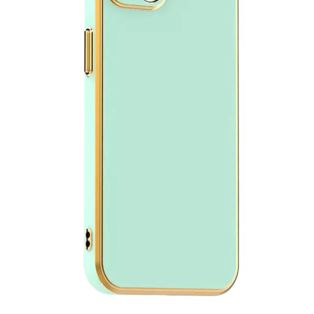 6D Golden Edge Chrome Back Cover For Redmi Note 12 Phone Case Onezeros.in