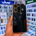 6D Golden Edge Chrome Back Cover For Vivo Y36 Phone Case Black Onezeros.in
