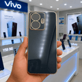6D Golden Edge Chrome Back Cover For Vivo Y55 Phone Case Black Onezeros.in