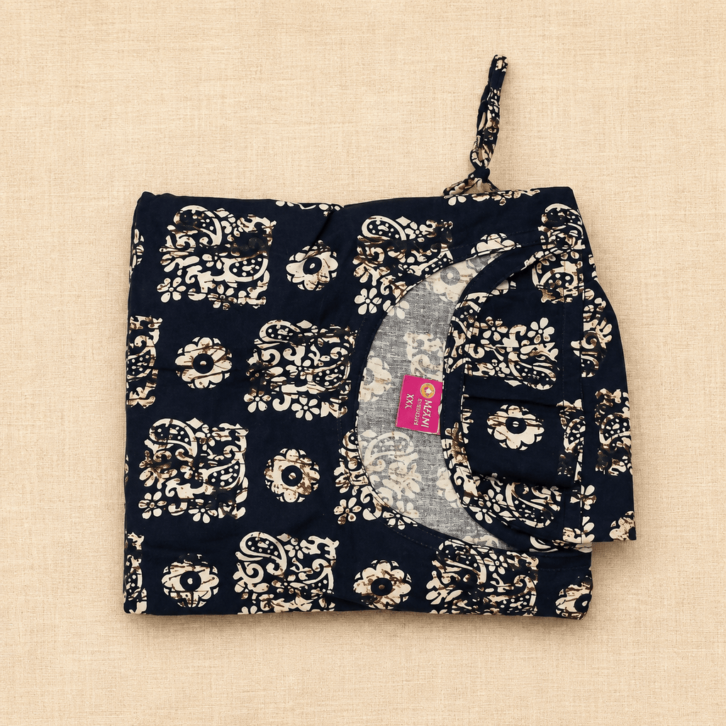 Luxmi Cotton Frock Nighty for Women – Printed Adjustable Robe