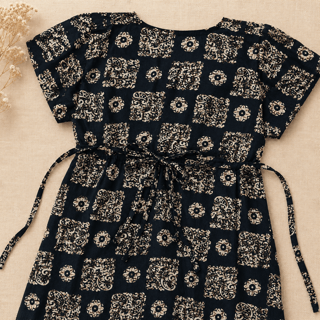 Luxmi Cotton Frock Nighty for Women – Printed Adjustable Robe