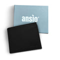 ANSIO Pure Leather Men's wallet Black Onezeros.in