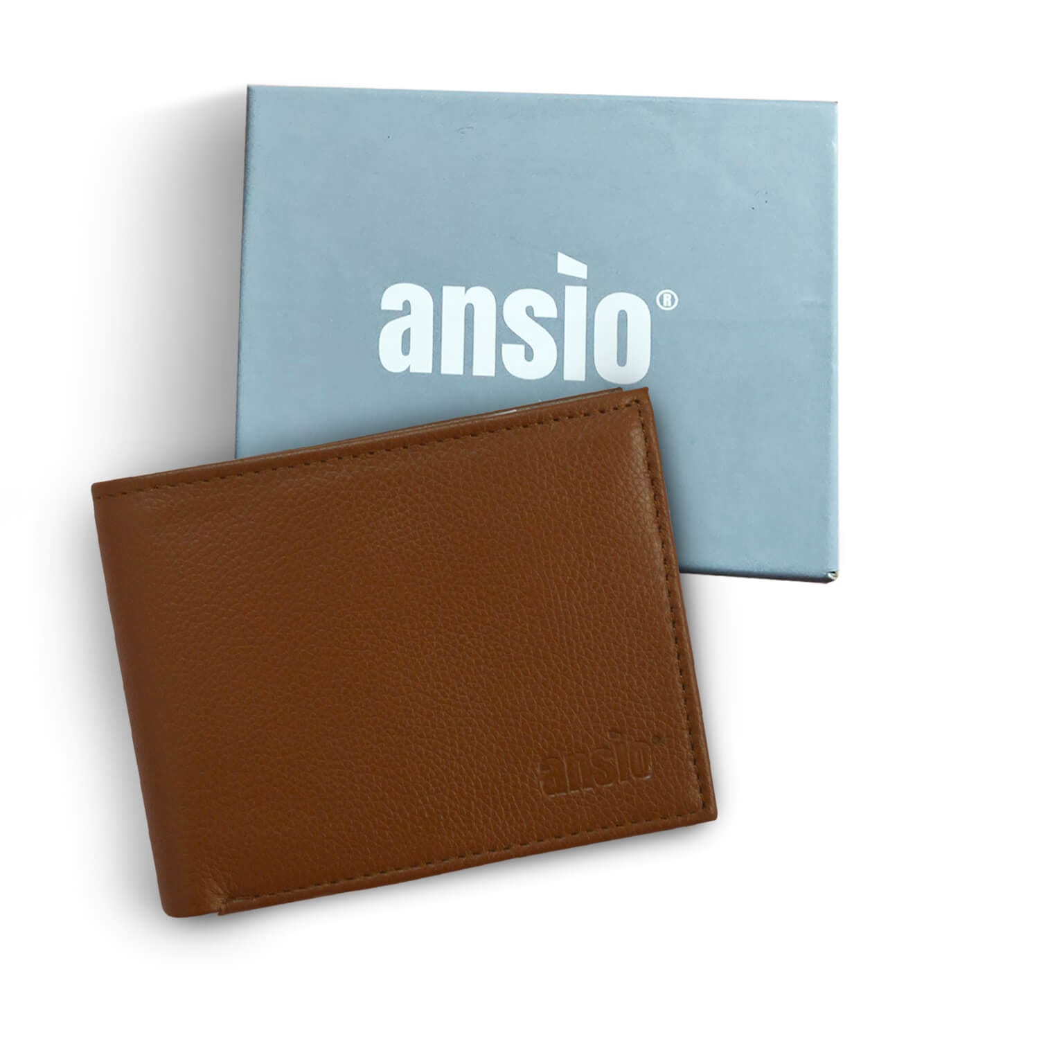ANSIO Pure Leather Men's wallet Brown Onezeros.in