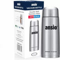 Ansio Stainless Steel Bullet Flasks - 350ml Silver Onezeros.in