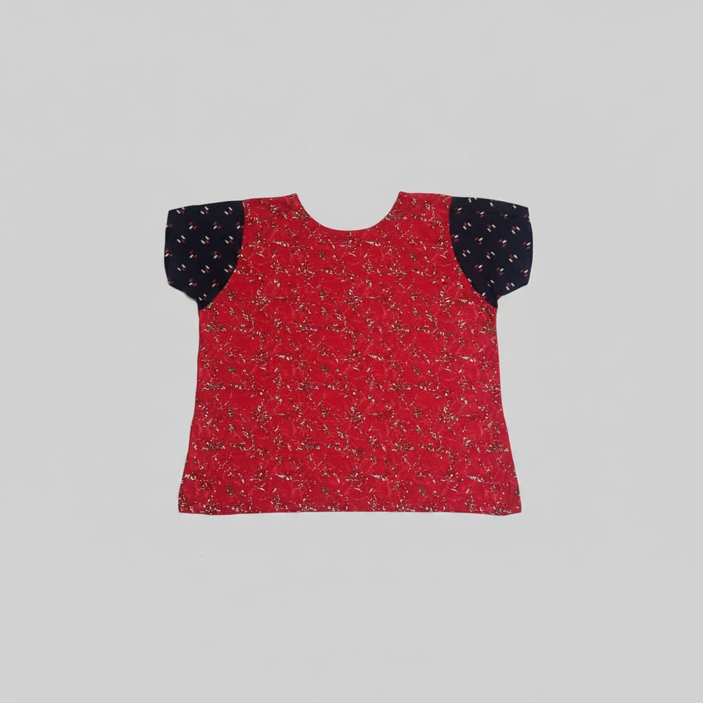 Beauty Red with gold speckles Pattern Nighty Onezeros.in