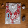 Beige Printed Rayon Nighty for Women | Embroidered Designer Night Dress | Soft & Comfortable Home Wear XXL OneZeros