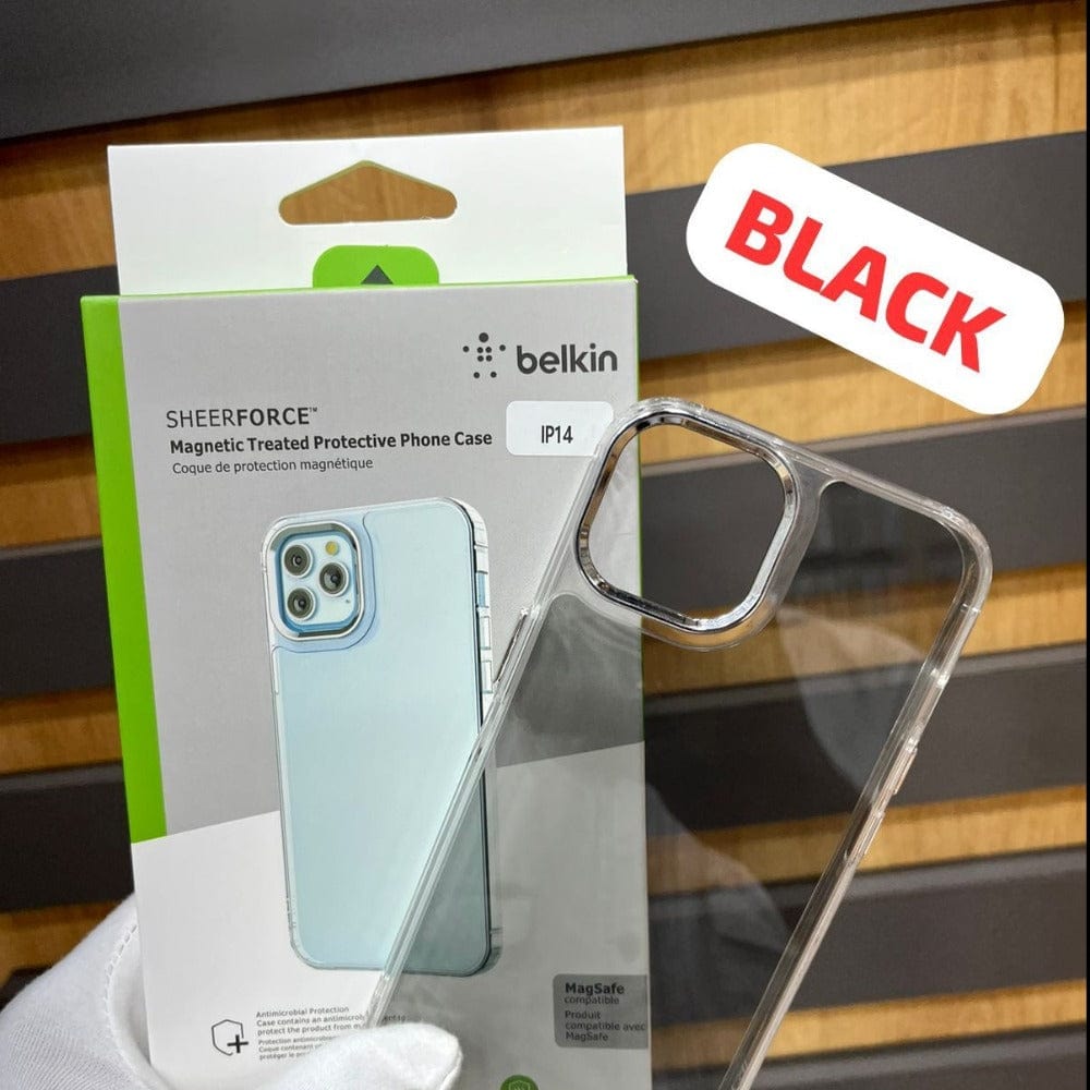 Belkin Black Transparent Phone Case for iPhone 15 Plus Onezeros.in