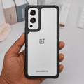 BERLOK Transparent Phone Case For OnePlus Nord 2 5G Back Cover Black Onezeros.in