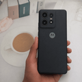 Brand Logo Phone Case For Moto Edge 50 Pro Back Cover Black Onezeros.in