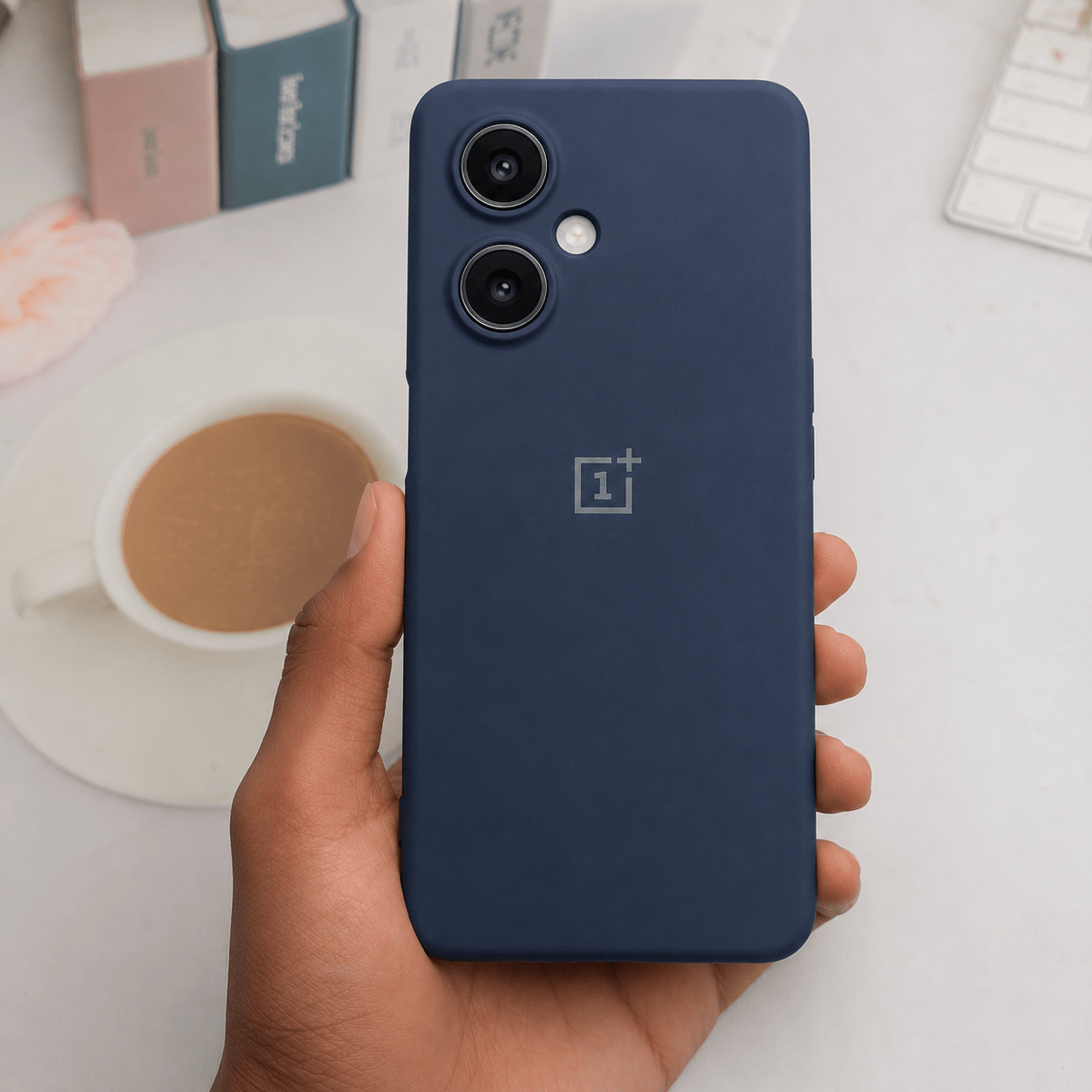 Brand Logo Phone Case For Oneplus Nord CE 3 Lite 5G Back Cover Blue Onezeros.in