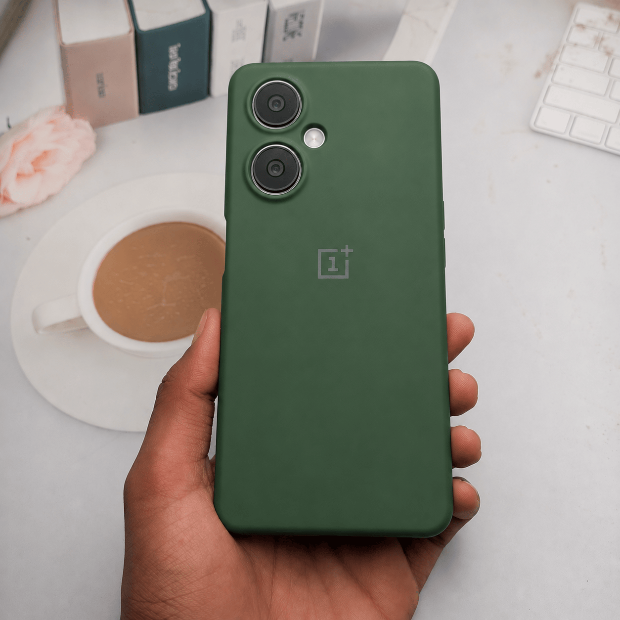 Brand Logo Phone Case For Oneplus Nord CE 3 Lite 5G Back Cover Green Onezeros.in