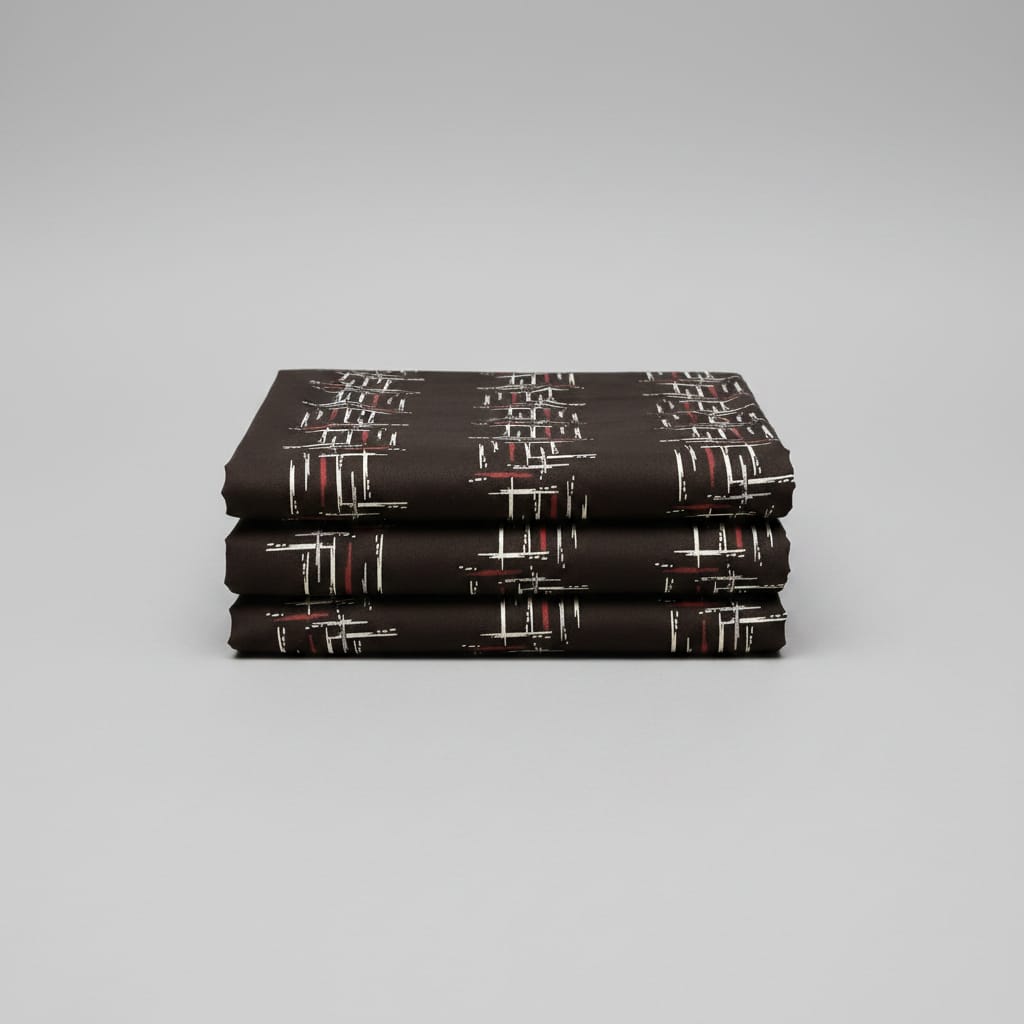 Brown Geometric Pattern Nighty 2XL Onezeros.in