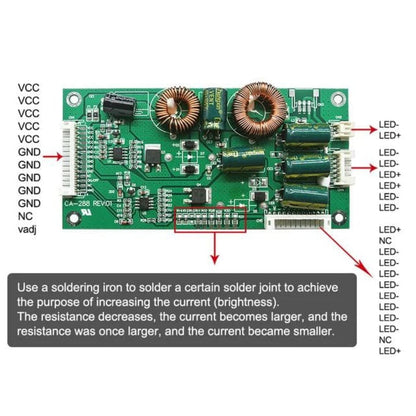 CA-288 Double Coil Universal Backlight Inverter Board 26-55 inch LED TV Onezeros.in