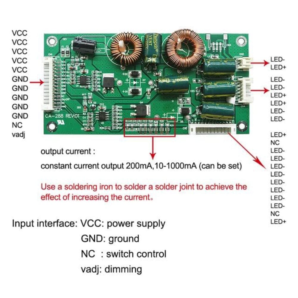 CA-288 Double Coil Universal Backlight Inverter Board 26-55 inch LED TV Onezeros.in
