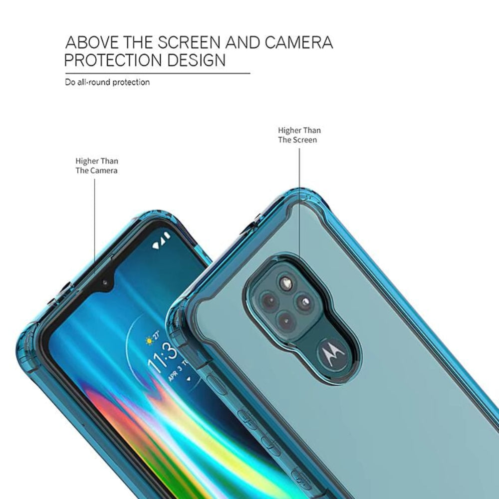 Clear Transparent Mobile Cover for Moto G9 Onezeros.in