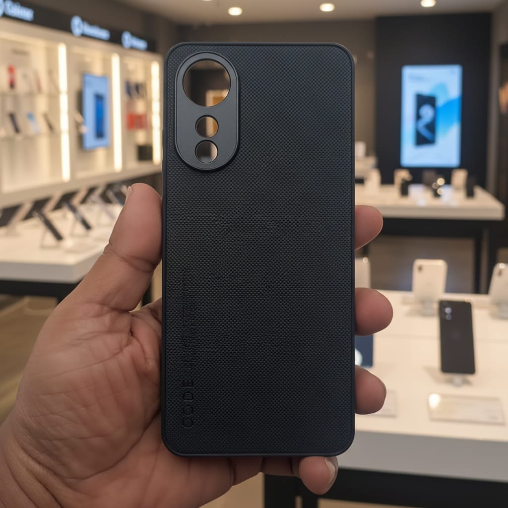 CODE Logo Phone Case for OPPO A78 4G Mobile Cover Black Onezeros.in