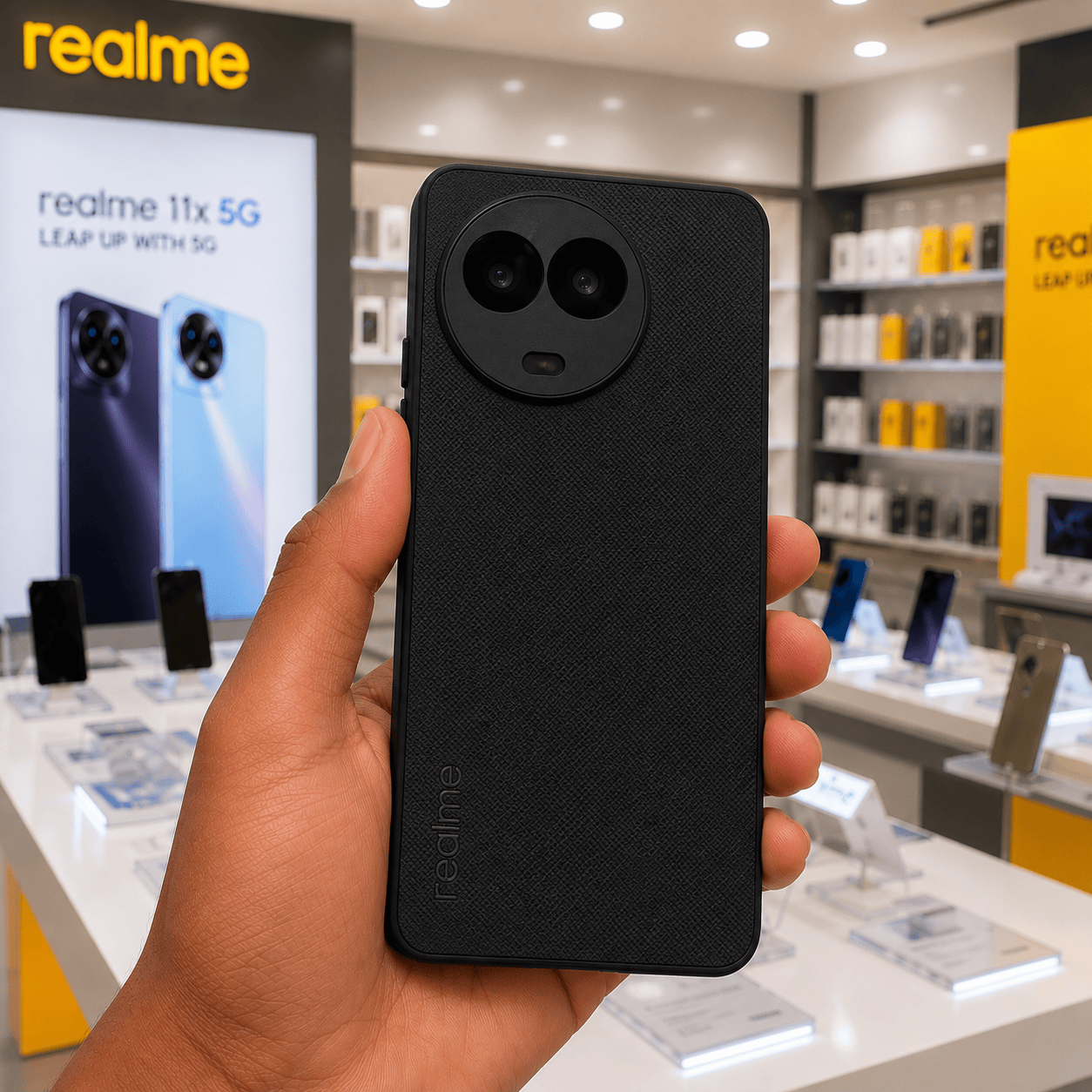 CODE Logo Phone Case for Realme 11x Mobile Cover Black Onezeros.in