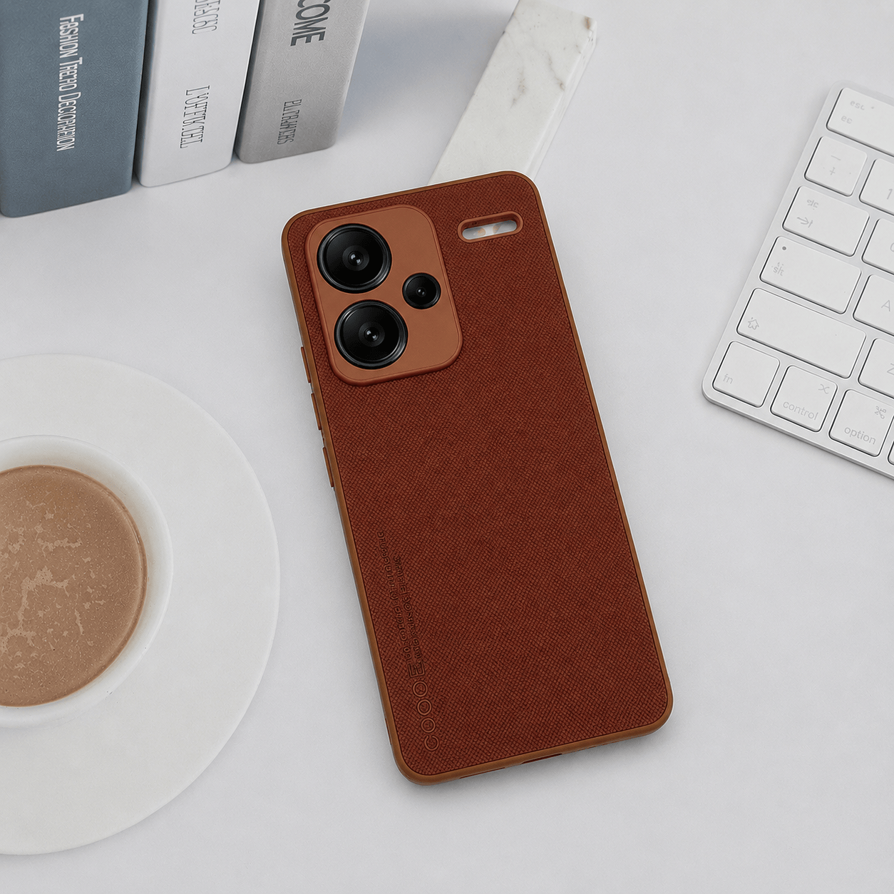 CODE Logo Phone Case for Redmi Note 13 Pro Plus 5G Mobile Cover Brown Onezeros.in