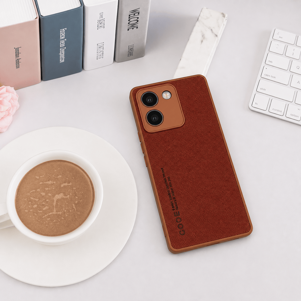 CODE Logo Phone Case for Vivo T2 Pro 5G Mobile Back Cover Brown Onezeros.in