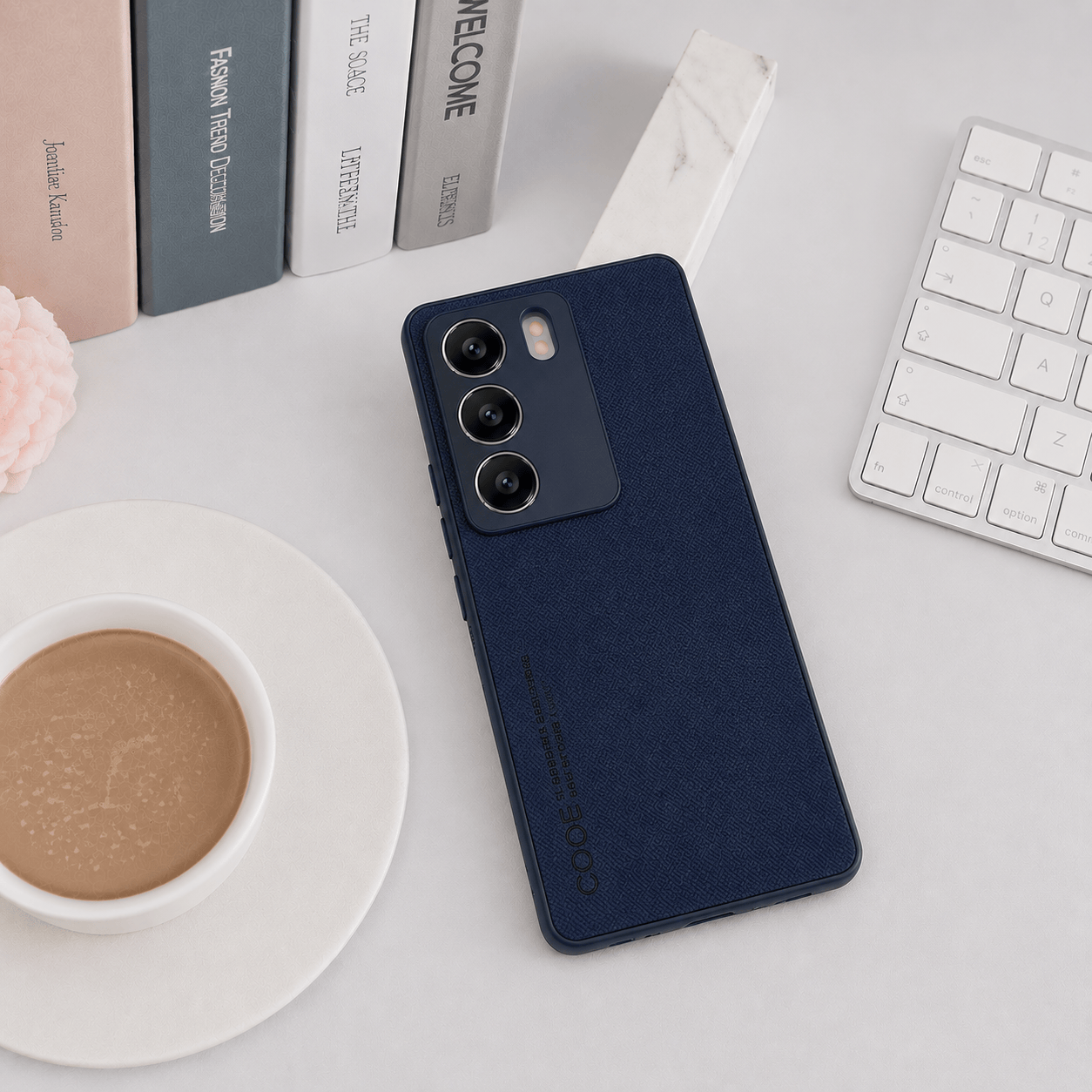 CODE Logo Phone Case for Vivo V29 Pro 5G Mobile Cover Royal Blue Onezeros.in